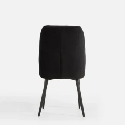 Krzesła|inny Czarne krzesło tapicerowane LOTER