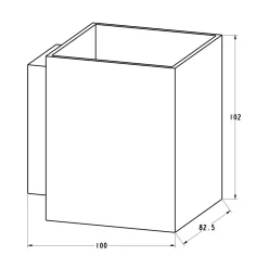 Kinkiety|Zumaline Czarny minimalistyczny kinkiet SOLA WL SQUARE