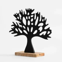 Figurki Dekoracyjne|inny Dekoracja czarna DRZEWO 25,5 cm