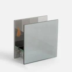 inny Dekoracja LED przydymione szkło KOMINEK 10x5x10 cm