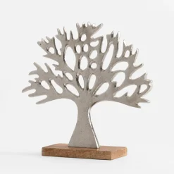 inny Dekoracja srebrna DRZEWO 25,5 cm