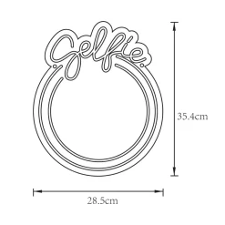 Zumaline Dekoracja świetlna LED NEON LUSTRO SELFIE