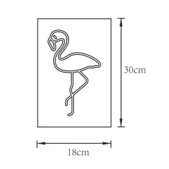 Ozdoby Led|Dekoracje Led|Zumaline Dekoracja świetlna LED NEON FLAMINGO