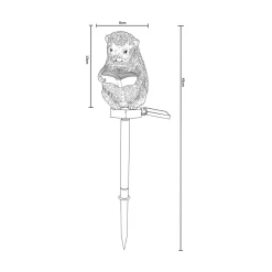 Zumaline Dekoracja zewnętrzna solarna LED IP44 JEŻ
