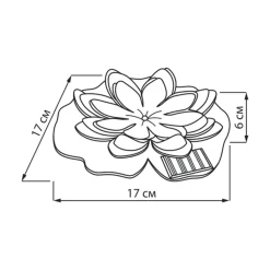 Lampy Ogrodowe|Lampy Ogrodowe|Zumaline Dekoracja zewnętrzna solarna LED IP44 fioletowa KWIAT LOTOSU