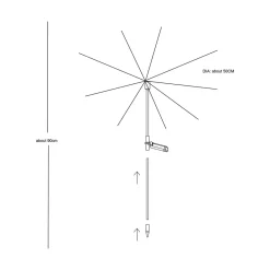 Lampy Ogrodowe|Lampy Ogrodowe|Zumaline Dekoracja zewnętrzna solarna LED IP44 90 cm