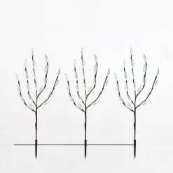 Zumaline Dekoracja zewnętrzna solarna LED IP44 DRZEWKO - zestaw 3 szt.