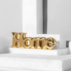 Figurki Dekoracyjne|inny Dekoracyjny napis złoty HOME