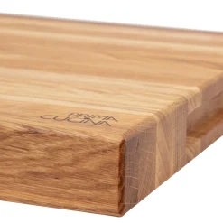 Deska do krojenia i serwowania drewniana 40x30x4 cm