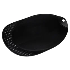 Noże I Deski Do Krojenia| Deska do krojenia z ociekaczem czarna