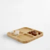 Miski, Patery I Półmiski|inny Deska do serwowania przekąsek bambusowa 20x20 cm