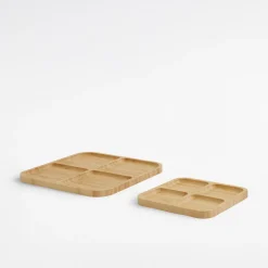 Miski, Patery I Półmiski|inny Deska do serwowania przekąsek bambusowa 20x20 cm
