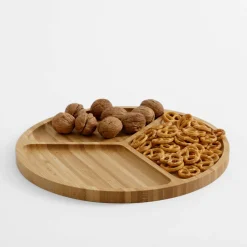 inny Deska do serwowania przekąsek bambusowa 30 cm