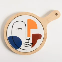 inny Deska do serwowania z ceramicznym talerzem 17,5 cm