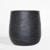 inny Donica ogrodowa czarna 44x44 cm