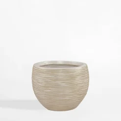 Donice, Osłonki I Kwietniki|inny Donica ogrodowa okrągła beżowa 22 cm