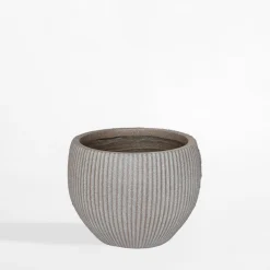 Donice, Osłonki I Kwietniki|inny Donica ogrodowa okrągła taupe 22 cm