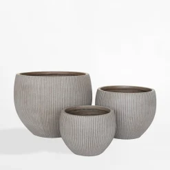 Donice, Osłonki I Kwietniki|inny Donica ogrodowa okrągła taupe 22 cm