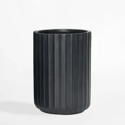 inny Donica ryflowana czarna 36x36x49,5 cm