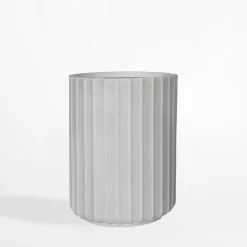 inny Donica ryflowana 30x30x41 cm biała