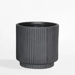 Donice, Osłonki I Kwietniki|inny Donica ryflowana 30x30x30 cm czarna