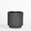 Donice, Osłonki I Kwietniki|inny Donica ryflowana 24x24x24 cm czarna