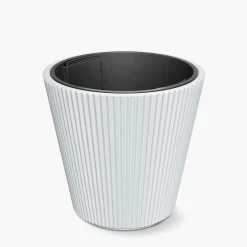 Donice Ogrodowe|Donice, Osłonki I Kwietniki|inny Doniczka stożkowata biała MILLY 39 cm