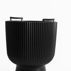 inny Doniczka z wkładem antracytowa MILLY 29,8x36,5 cm