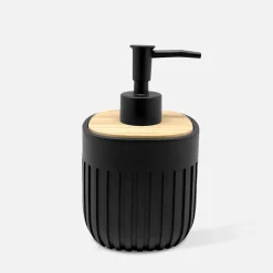 Akcesoria Łazienkowe|Akcesoria Łazienkowe|inny Dozownik na mydło ze żłobieniami czarny