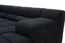 Designwerk Duży narożnik u-kształtny czarny TEMPLE