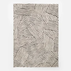 inny Dywan abstrakcyjny beżowo-czarny DEUS 120x170 cm