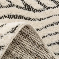 inny Dywan abstrakcyjny beżowo-czarny DEUS 120x170 cm