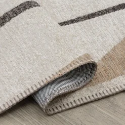 Dywan abstrakcyjny beżowy BRASS 120x170 cm