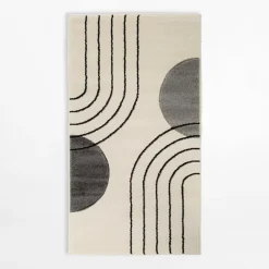 Chodniki|Dywany Z Krótkim Włosiem|inny Dywan art déco kremowy MILLEY 80x150 cm