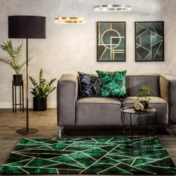 Chodniki|Dywany Z Krótkim Włosiem| Dywan BELLAGIO TRIANGLE ZŁOTY 80x150 cm