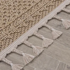 Chodniki|Dywany Z Krótkim Włosiem| Dywan boho zewnętrzny beż BOUCLE 80x150 cm