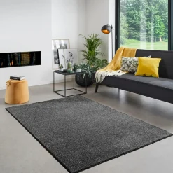 Dywany Z Krótkim Włosiem| Dywan ciemnoszary CLEVER 140x200 cm