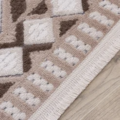 Chodniki|Dywany Z Krótkim Włosiem| Dywan 3D w romby COTTONE 80x150 cm