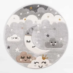 Dywany Dziecięce|Dywany|inny Dywan do pokoju dziecięcego BOND KIDS, noc, okrągły, 120 cm