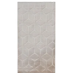 inny Dywan do przedpokoju geometryczny beżowy TULSA 80x150 cm