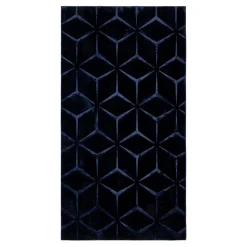 Chodniki|Dywany Z Krótkim Włosiem|inny Dywan do przedpokoju geometryczny granatowy TULSA 80x150 cm
