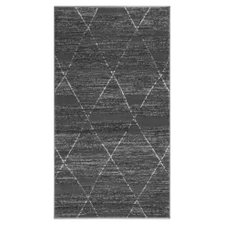 Chodniki|Dywany Z Krótkim Włosiem| Dywan do przedpokoju szary GEOMETRY 80x150 cm