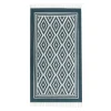 Dywan do przedpokoju w romby niebiesko-biały SCANDI 80x150 cm