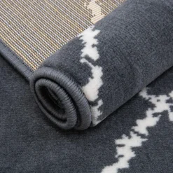 Dywan do salonu antracytowy GEOMETRY 160x230 cm