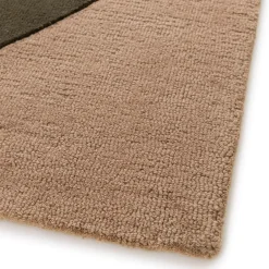 Dywan do salonu wełniany kremowo-brązowy ELEMENTS 160x230 cm