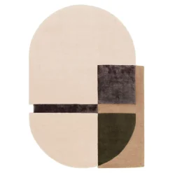 Dywany Wełniane|Dywany Premium| Dywan do salonu wełniany kremowo-brązowy ELEMENTS 200x290 cm