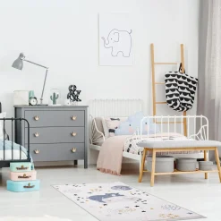 Dzieci inny Dywan drukowany biały BEAR PETRA 120x160 cm