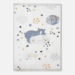 Dywany Do Prania W Pralce|Dywany Dziecięce|inny Dywan drukowany biały BEAR PETRA 160x230 cm