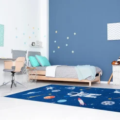 Dzieci inny Dywan drukowany niebieski SPAC PETRA 120x160 cm