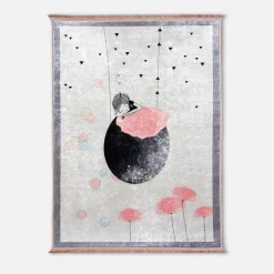 Dzieci inny Dywan drukowany różowy ZALA PETRA 120x160 cm